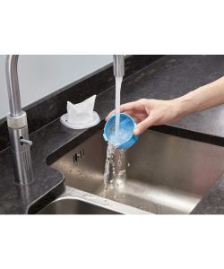 Black&Decker Aspirabriciole Ricaricabile 7.2V Blu e Argento 0.385L