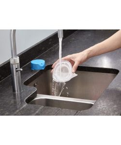 Black&Decker Aspirabriciole Ricaricabile 7.2V Blu e Argento 0.385L