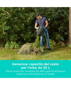 Black+Decker Rasaerba Elettrico 1000W 32cm 3 Altezze
