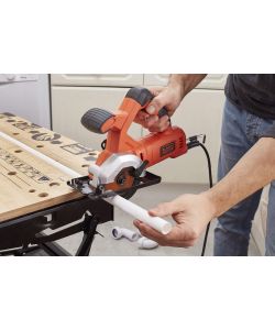 Black+Decker Mini Sega Circolare 400W Arancione - Diametro Disco 85mm