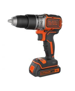 BLACK+DECKER Trapano Avvitatore Percussione 18V con 2 Batterie 2Ah