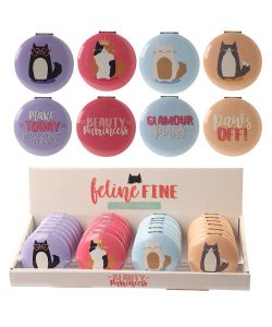 Specchietto da Borsa Feline Fine