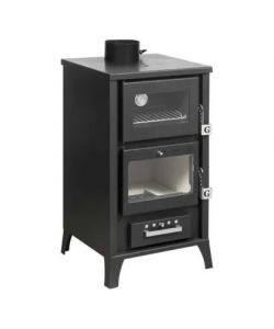 Stufa A Legna Con Forno Marzia Nera 15,3 Kw L45xp48,5xh91,5