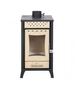 Stufa A Legna Olga Beige potenza 15 Kw L45,5xp48,5xh91