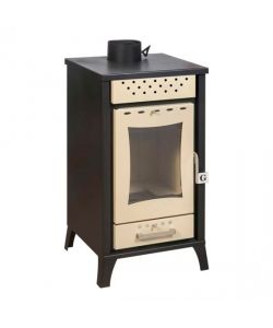 Stufa A Legna Olga Beige potenza 15 Kw L45,5xp48,5xh91