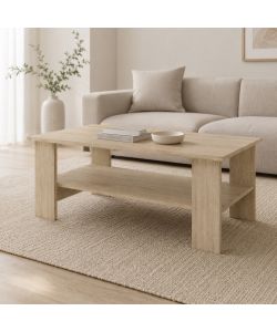 Tavolo da caff� rovere chiaro 41x55x100 cm elegante per zona giorno