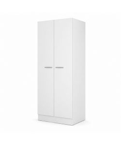 Armadio Doppia Anta Bianco - Design Elegante e Funzionale - 71x51,5x181H cm