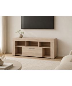 Mobile Porta TV Elegante in Rovere Chiaro - 130x60 cm