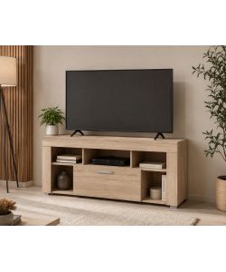 Mobile Porta TV Elegante in Rovere Chiaro - 130x60 cm