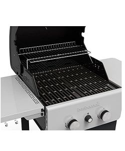 Barbecook - Barbecue a gas nero con tavolini laterali e ruote