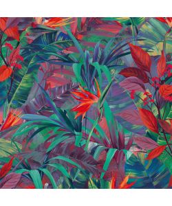 DUTCH WALLCOVERINGS Carta da Parati Paradise Flower Verde