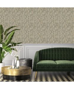 DUTCH WALLCOVERINGS Carta da Parati Phoenix Verde e Beige