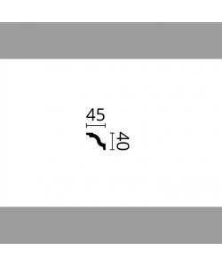 D7 DECOFLAIR Cornice per soffitto in polistirene 45x40 mm 2 pezzi