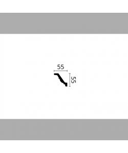 Decoflair Cornice per soffitto in polistirolo 55x55mm L 2m verniciabile