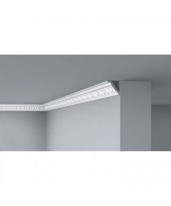 Decoflair Cornice per soffitto in polistirolo 55x55mm L 2m verniciabile