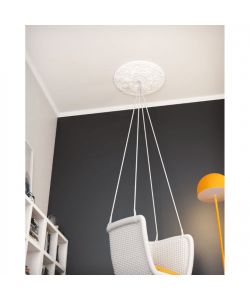 Decoflair Cornice per soffitto in polistirolo 55x55mm L 2m verniciabile