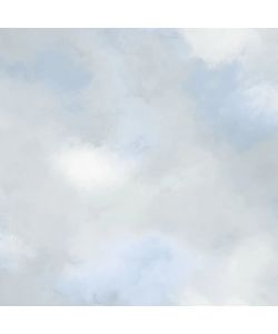 Good Vibes Carta da Parati Paint Clouds Blu e Grigio
