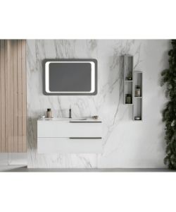 Messina Specchiera Rettangolare Retroilluminata LED 80x60 cm Reversibile
