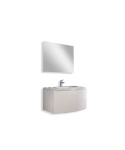 Composizione Bagno sospesa Giulia 80cm Bianco Lucido