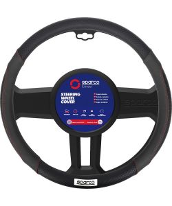Coprivolante SPC1113 auto universale nero con dettagli traforati