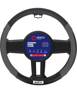 Coprivolante SPC1113 auto universale grigio e nero con dettagli traforati