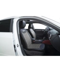 Set universale SPC1016 coprisedili auto completo nero e grigio nido d'ape
