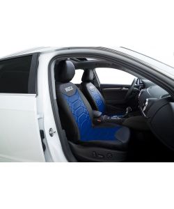 Set completo SPC1016 coprisedili per auto universali nero/blu nido d'ape