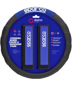 Coprivolante e passacintura SPC1111K auto universali blu e nero