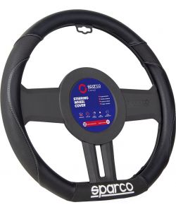Coprivolante per auto Sparco nero in PVC