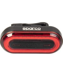 Fanalino posteriore per bicicletta in alluminio e silicone Sparco