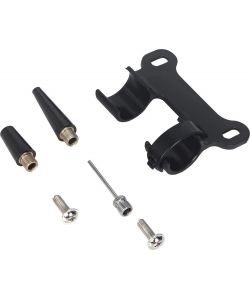 Mini pompa gialla per bicicletta in alluminio Sparco