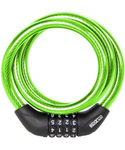 Lucchetto morbido per bici giallo con combinazione Sparco
