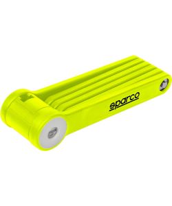 Lucchetto pieghevole per bicicletta giallo con combinazione Sparco