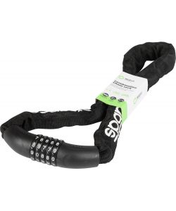 Lucchetto a catena per bicicletta nero con combinazione Sparco