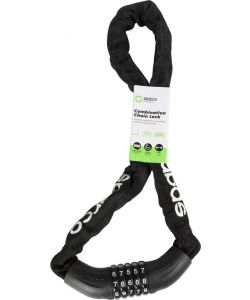 Lucchetto a catena per bicicletta nero con combinazione Sparco