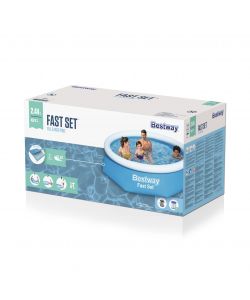 Bestway Piscina Fuori Terra Fast Set Blu 244x61 cm con Pompa Filtro