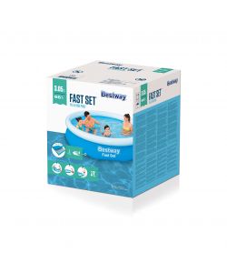 Bestway Piscina gonfiabile tonda Fast Set Blu 305 x 66 cm per esterni