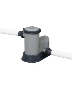 Bestway Set Piscina Fuori Terra Rotonda 5,49 m Effetto Pietra Grigia