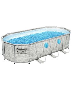 Bestway Set Piscina Power Steel Swim Serie Vista 549x274x122 cm