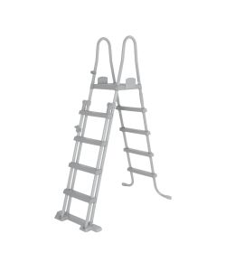 Bestway Scaletta di sicurezza per piscina 132 cm Grigio Acciaio PVC