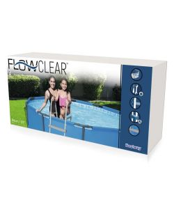 Scaletta piscina 2+2 gradini 84 h cm