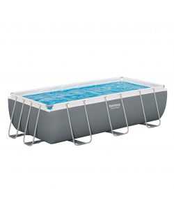 Bestway Piscina Fuori Terra Grigia con Filtro e Scaletta - 4x2x1 h m