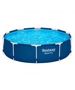 Bestway Piscina Fuoriterra Rotonda Blu Scuro 305x76 cm con Pompa Filtro