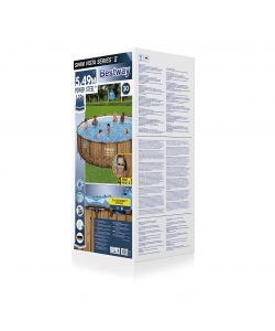Bestway Piscina Tonda Power Steel - Effetto Legno - 549x122 cm
