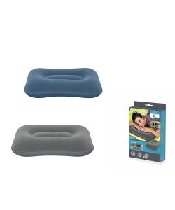 Bestway Cuscino Da Viaggio Gonfiabile Ergonomico - Blu o Grigio
