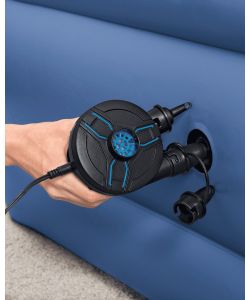 Bestway Pompa Elettrica per Materassi 220V-12V Grigio - 3 Valvole