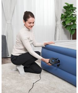 Bestway Pompa Elettrica per Materassi 220V-12V Grigio - 3 Valvole