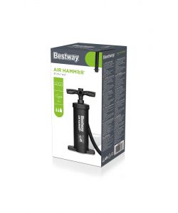 Bestway Pompa Manuale Air Hammer 37 cm - 3 Adattatori Inclusi