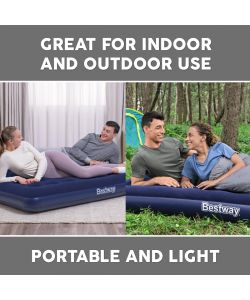 Bestway Materasso Gonfiabile da Campeggio - Blu Marino - 191x137 cm