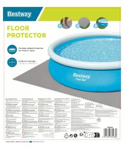 Bestway Tappetino Base per Piscina - Verde - 78x78 cm
